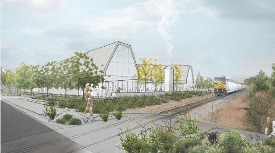 Planned East Valley commercial project embraces city’s railroad history