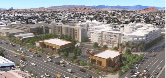 Demolition underway at Papago Plaza, redevelopment on Scottsdale site includes hotel, residential components