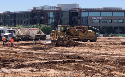 Construction work underway at Papago Plaza redevelopment in Scottsdale
