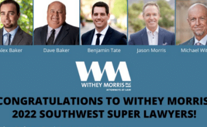Five Withey Morris Attorneys Recognized as  2022 Southwest Super Lawyers